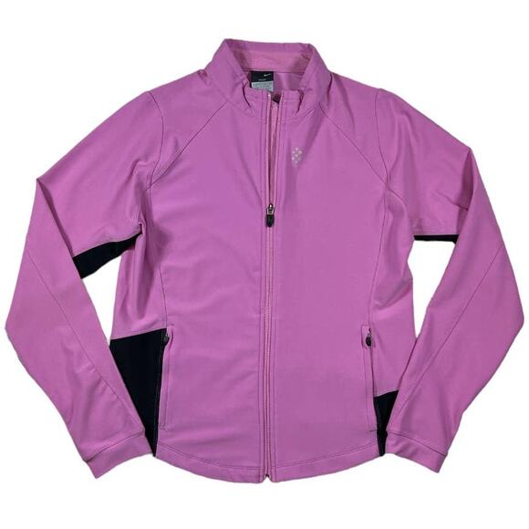 Nike Zip Up Top in Pink | Size L - Picture 1 of 6